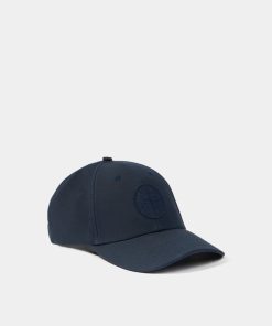 Stone Island – 9100996 Casquette Coton reps Bleu Marine