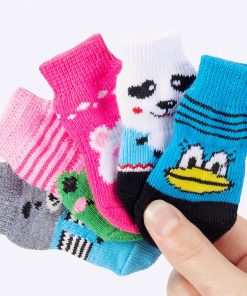 Chaussons antidérapants motif animal pour chien