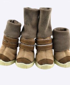 Chaussures en fourrure épaisse pour animaux de compagnie