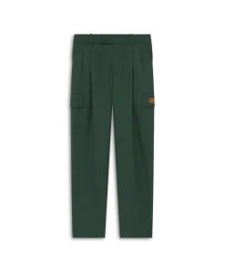 Drôle de Monsieur – Le Pantalon Cargo Laine Forest Green