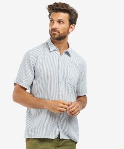 Barbour – Chemise Deerpark summer manches courtes Navy