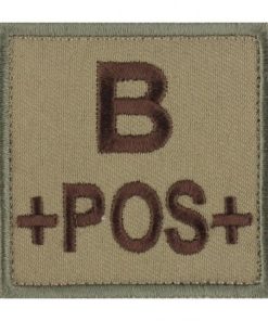 Patch groupe sanguin B pos coyote – DMB