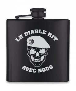 Flasque à alcool Le diable rit avec nous