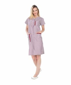 Blouse Longue MC CATHERINE BLANC BORDEAUX