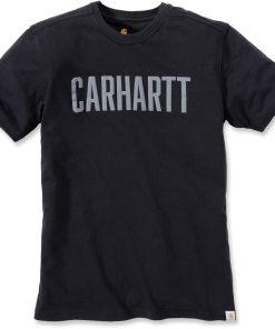 T-SHIRT LOGO BLOCK CARHARTT POITRINE 170g/m² T+