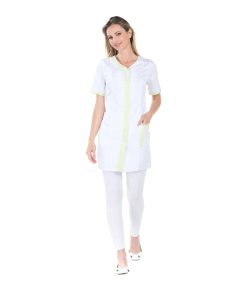 Blouse blanche 3/4 MC CLEMENCE BLANC ANIS