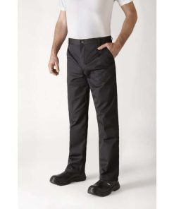 Pantalon De Cuisine Mixte TIMEO Denim Noir